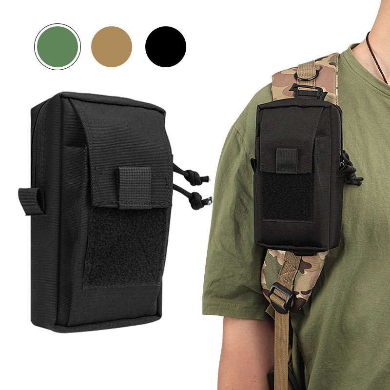 Molle Backpack Strap Bag Phone - Edc Carry Pouch reseña y precio