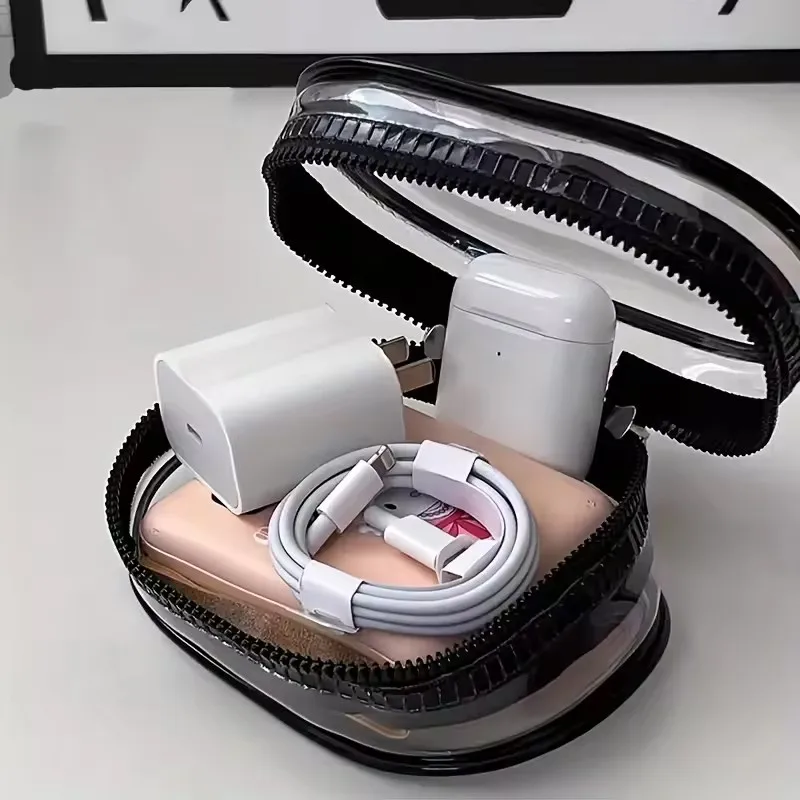 Portable Mini Clear Zipper Sto - Cable Winder Keychain reseña y precio